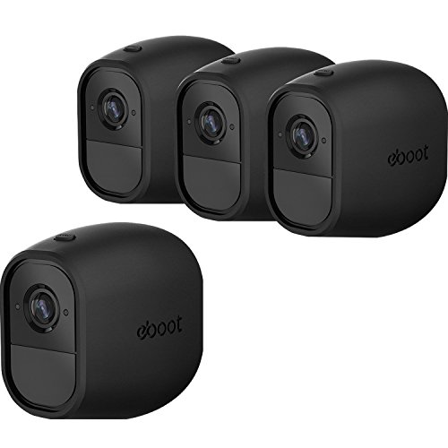 Product Cover Silicone Skins Cover Protective Skin for Arlo Pro, Arlo Pro 2 Smart Security Wire-Free Cameras (4 Pack, Black)