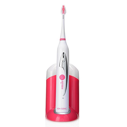 Product Cover Smile 365 Ion-Sonic Rechargeable Toothbrush with Two Brush Heads (Pink)