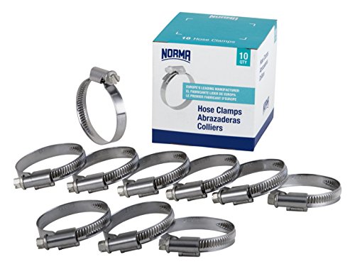 Product Cover NORMA 01266704026-000-0539 Hose Clamps, 20 mm-32 mm x 9 mm W4 (Pack of 10)