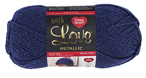 Product Cover Red Heart E400BM.8820 With Love Yarn, Metallic - Royal