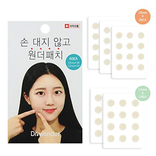 Product Cover Dr.Wonder Acne Pimple Patch, 60 Dots in 1 Pack, 2 Sizes, Mint - Absorbing Cover Healing Hydrocolloid, Blemish Spot, Skin Treatment