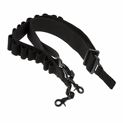 Product Cover LucieABC Tactical 2 Point Shotgun Ammo Sling (Holds 15 Shells) (Black)