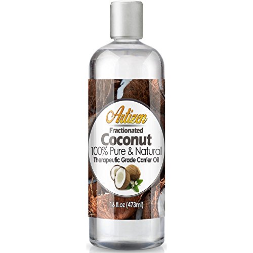 Product Cover Fractionated Coconut Oil - 16oz (Ounce) Bottle (100% Pure & Natural) - Perfect Carrier Oil for Diluting Essential Oils - Work Great as a Massage Oil, Skin Moisturizer, and More!
