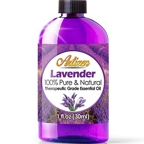 Product Cover Artizen Lavender Essential Oil (100% PURE & NATURAL - UNDILUTED) Therapeutic Grade - Huge 1oz Bottle - Perfect for Aromatherapy, Relaxation, Skin Therapy & More!