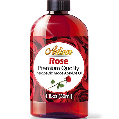 Product Cover Artizen Rose Essential Oil (100% Pure & Natural - UNDILUTED) Therapeutic Grade - Huge 1oz Bottle - Perfect for Aromatherapy, Relaxation, Skin Therapy & More!