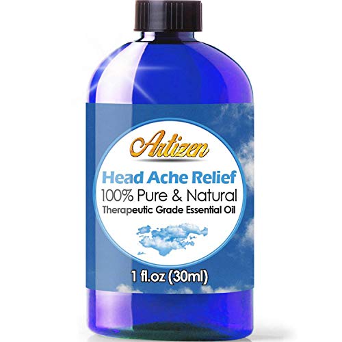 Product Cover Artizen Head Ache Relief Essential Oil (100% PURE & NATURAL - UNDILUTED) Therapeutic Grade - Huge 1oz Bottle