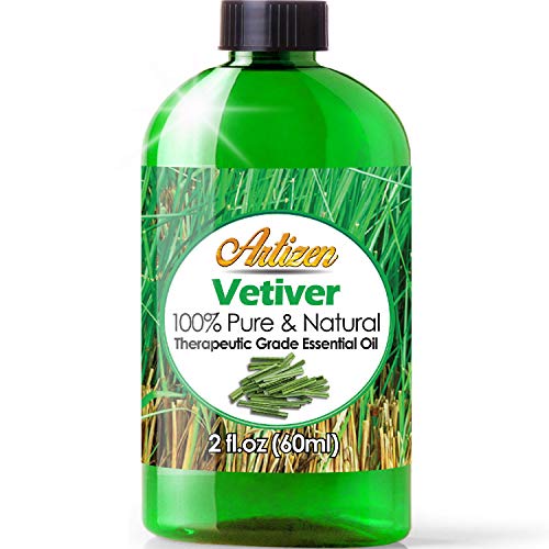 Product Cover Artizen Vetiver Essential Oil (100% PURE & NATURAL - UNDILUTED) Therapeutic Grade - Huge 1oz Bottle - Perfect for Aromatherapy, Relaxation, Skin Therapy & More!