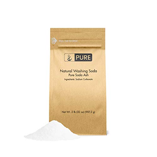 Product Cover Natural Washing Soda (2 lb.) by Pure Organic Ingredients, Also Called Soda Ash or Sodium Carbonate, Eco-Friendly Packaging, Multi-Purpose Cleaner, Water Softener, Stain-Remover