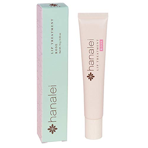 Product Cover Lip Treatment by Hanalei, Made with Kukui Oil, Shea Butter, Agave, and Grapeseed Oil Soothe Dry Lips, (Cruelty free, Paraben Free) MADE IN USA Rose (15g/15ml/0.53oz)