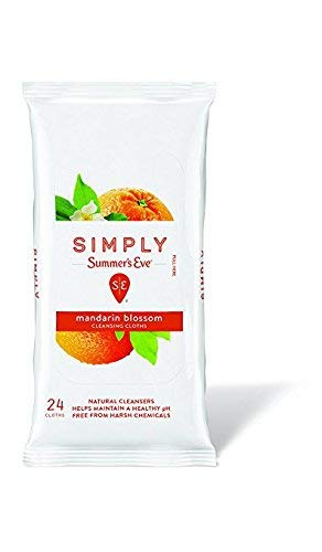 Product Cover Summer's Eve Simply Cleansing Cloths, Mandarin Blossom, 24 Cloths (Pack of 2)