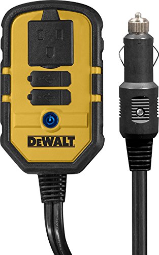 Product Cover DEWALT DXAEPI140 Power Inverter 140W Car Converter: 12V DC to 120V AC Power Outlet with Dual 3.1A USB Ports
