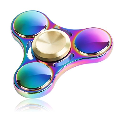 Product Cover ATESSON Fidget Spinner Toy Durable Stainless Steel Bearing High Speed Spins Precision Metal Hand Spinner EDC ADHD Focus Anxiety Stress Relief Boredom Killing Time Toys for Adults Kids