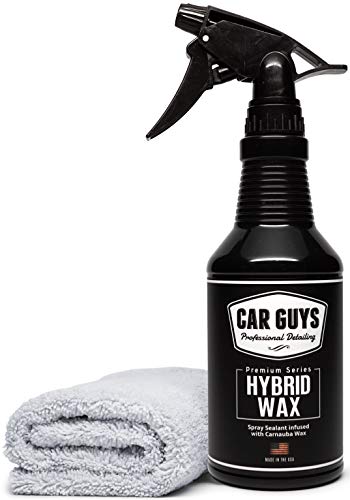 Product Cover CarGuys Hybrid Wax Sealant - Most Advanced Top Coat Polish and Sealer on the Market - Infused with Liquid Carnauba for a Deep Hydrophobic Shine on All Types of Surfaces - 18 Ounce Kit