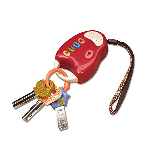Product Cover B. toys - FunKeys Toy - Funky Toy Keys for Toddlers and Babies - Toy Car Keys and Red remote with Light and Sounds - Non-Toxic