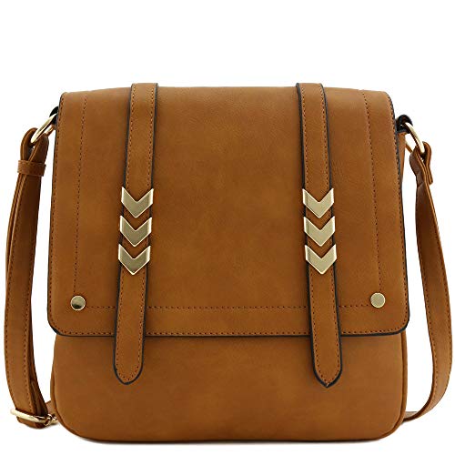 Product Cover Double Compartment Large Flapover Crossbody Bag