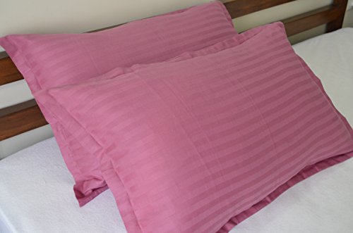 Product Cover Trance Home Linen 100% Cotton Pillow Covers (18X28-inch, Rose Pink) - Pack of 2