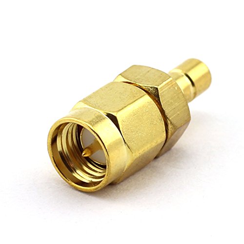 Product Cover DGZZI 2-Pack RF Coaxial Adapter SMA to SMB Coax Jack Connector SMA Male to SMB Male