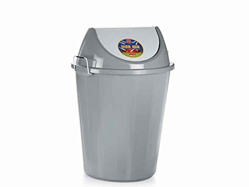 Product Cover Aristo Swing Lid Garbage Waste Dustbin 32 Ltr (Grey)