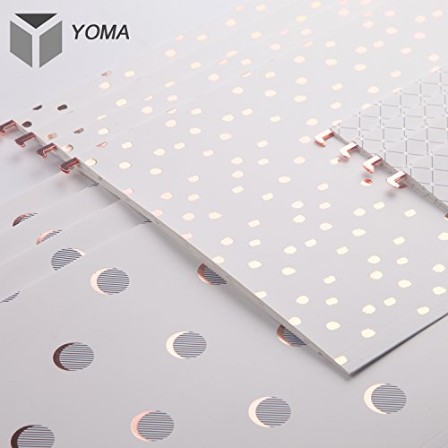 Product Cover Y YOMA Designer Hanging File Folders with Reinforced 1/5-Cut Tabs, Letter Size(12 Pack), Assorted 3 Styles
