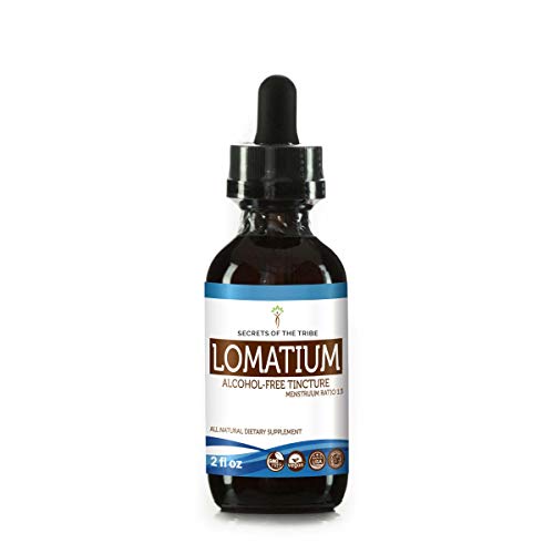 Product Cover Lomatium Alcohol-Free Liquid Extract (Lomatium Dissectum) Dried Root Tincture Supplement (2 FL OZ)