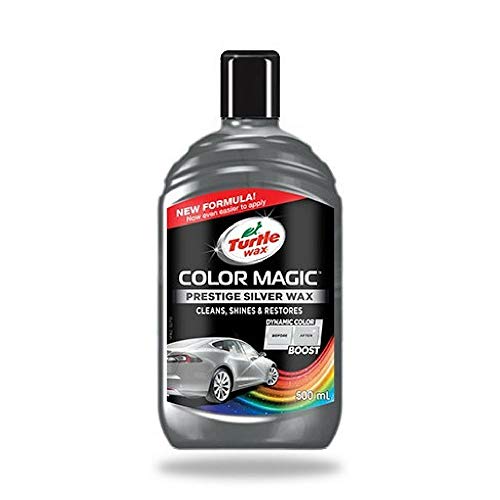 Product Cover Turtle Wax Color Magic 52710 Car Polish Cleans Shines Restores Scratches - Prestige Silver Wax 500ml