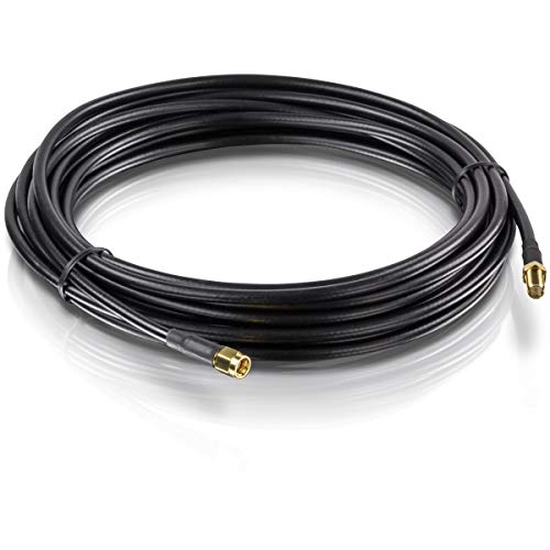 Product Cover TRENDnet Low Loss RP-SMA Male to RP-SMA Female Antenna Cable, 6 m (19.6 ft.), 3.0 dB Max Signal Loss, TEW-L106