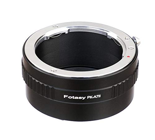 Product Cover Fotasy Manual PK Lens to Sony FE Mount Adapter, K Mount E Adapter, Compatible w Pentax K Lens & Sony Alpha a7 a7 II a7 III a7R a7R II a7R III a7S II III a9 a7R IV a6600 a6500 a6400 a6300 a6100 a6000