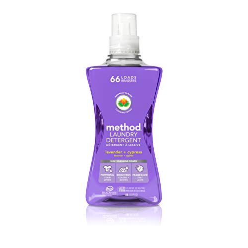 Product Cover Method Concentrated Laundry Detergent, Lavender + Cypress, 53.5 Fl Oz (Pack of 1), 66 Loads