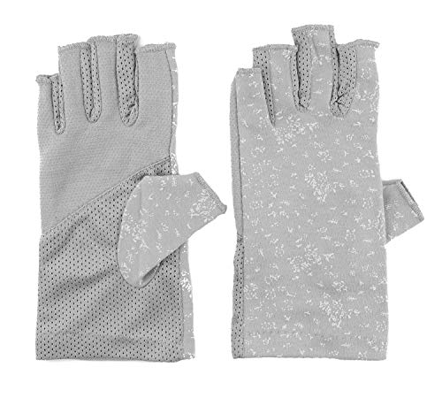 Product Cover Girls Wedding Cotton Gloves Smartphone Dress Stretch Gloves UPF Sun Protective Glove One Size Grey