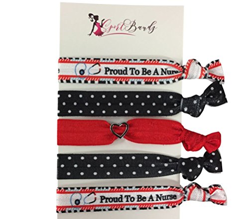 Product Cover Infinity Collection Nurse Accessories, Proud to be a Nurse Gift, Nurse Hair Ties, Nursing Elastics Make Perfect Nurses Gift