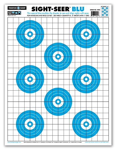 Product Cover Sight Seer Paper Bullseye Shooting Targets for Pistol & Rifle 19