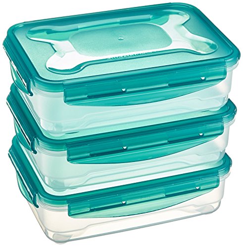 Product Cover AmazonBasics 3pc Airtight Food Storage Containers Set, 3 x 1.2 Liter,Multicolour