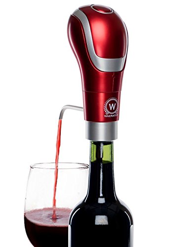 Product Cover WAERATOR WA-A01-RD Instant 1-Button Electric Aeration and Decanter Wine Pourers, Red