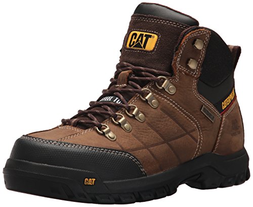Product Cover Caterpillar Men's Threshold Waterproof Steel Toe Industrial Boot, Brown, 11 W US