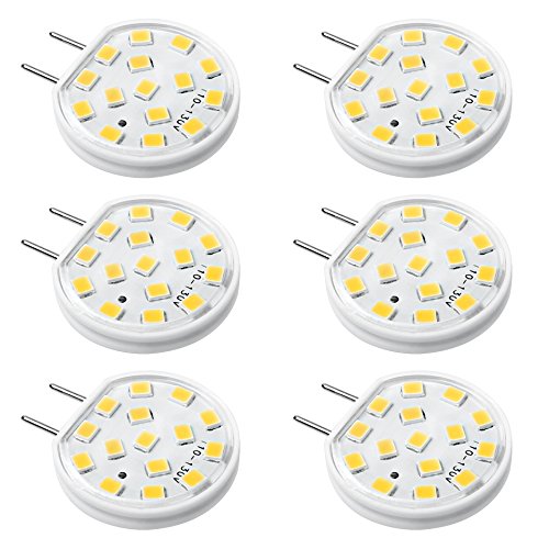 Product Cover Kakanuo G8 LED Bulb Dimmable G8 2.5 Watt Warm White 3000K Puck Under Cabinet Lights Disc Type Under Counter Kitchen Lighting AC110-130V(Pack of 6)