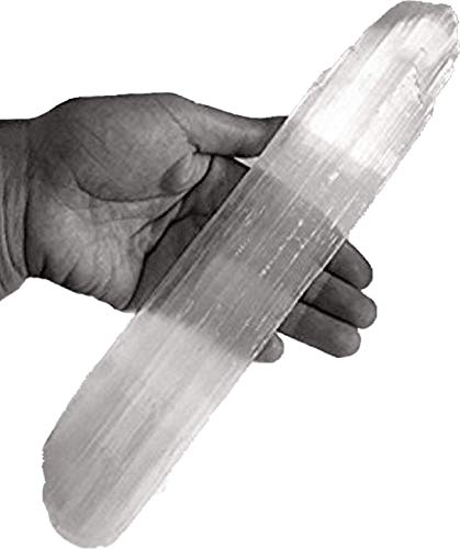 Product Cover Selenite Sticks 6 to 8.5 Inches long, 1 to 2 inches wide, white healing stone, strong protection powers
