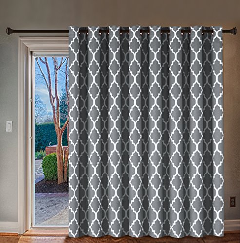 Product Cover H.Versailtex Energy Efficient Printed Curtains Extra Long and Wide Thermal Insulated Panels -Grommet Wider Curtain Large Size 100