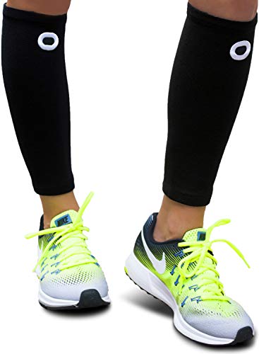 Product Cover Crucial Compression Calf Sleeves for Men & Women (Pair) - Instant Shin Splint Support, Leg Cramps, Calf Pain Relief, Running, Circulation and Recovery Socks - Premium Compression Sleeve for Calves