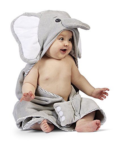 Product Cover Bearington Baby Lil' Spout Elephant Hooded Bath Towel, 24