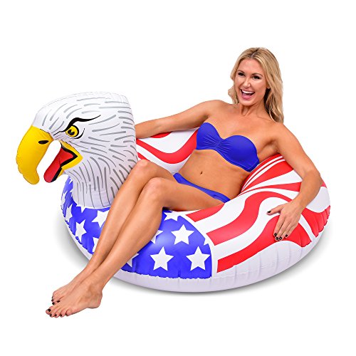 Product Cover GoFloats American Screaming Eagle Pool Float Party Tube | The Most Patriotic Float Ever (for Adults and Kids)