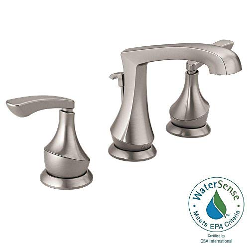 Product Cover Delta Merge 8 inch Widespread 2-Handle Bathroom Faucet in SpotShield Brushed Nickel