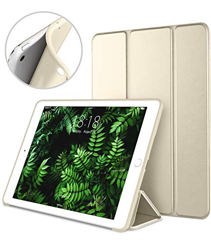 Product Cover DTTO Mini Case for iPad Mini 3/2/1, (Not Compatible with Mini 5th Generation 2019) Ultra Slim Lightweight Smart Case Trifold Cover Stand with Flexible Soft TPU Back Cover [Auto Sleep/Wake],Gold