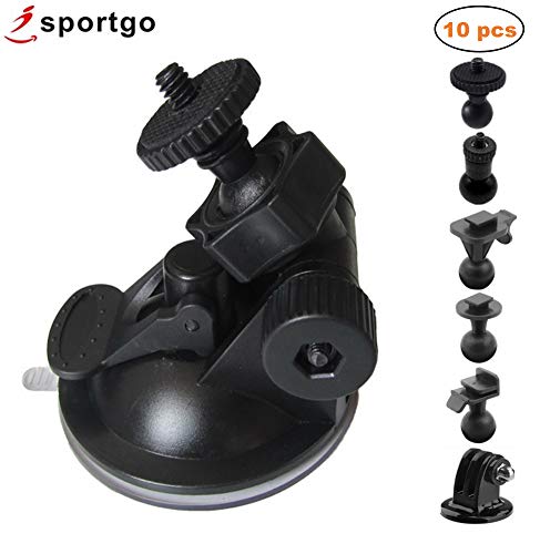 Product Cover iSportgo S30 Dash Cam Suction Mount with 10pcs Joints for REXING,Z-Edge,Old Shark,YI,KDLINKS,Falcon Zero,Transcend,Crosstour,VANTRUE,GoPro Hero and Most Other Dash Cameras DVR GPS