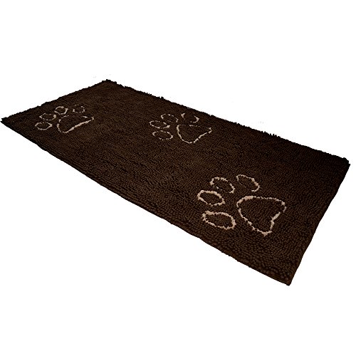 Product Cover EXPAWLORER Dog Doormat Runner for Dirty Dogs 30-Inch by 61-Inch, Microfiber Absorbent Pet Door Mat, Brown