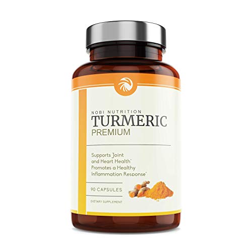 Product Cover Nobi Nutrition Turmeric Curcumin with Bioperine and 95% Curcuminoids - Back Pain Relief, Joint Support and Anti Inflammatory - Tasteless Black Pepper for Quick Absorption - 90 Vegan Capsules