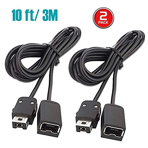 Product Cover NES Classic Controller Extension Cable 3M / 10ft (2-PACK), i-Kawachi SNES Extension Power Cord for Super Nintendo SNES Classic Edition Controller (2017) and Mini NES Classic Edition (2016)