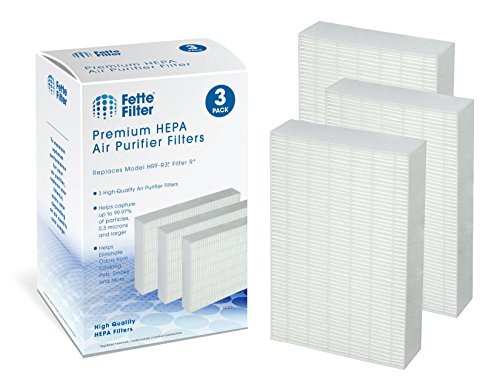 Product Cover Fette Filter - HEPA Replacement Filter Pack Compatible with Filter R HRF-R3 HRF-R2 HRF-R1 (Pack of 3)