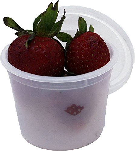 Product Cover Vito's Famous Deli Container with Lid, 4 Ounce (Pack of 100) | Tight Seal | Freezer Safe | Microwave Safe | Perfect for Food Portioning