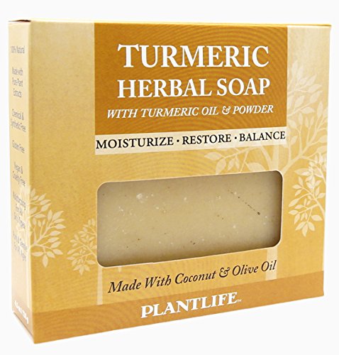 Product Cover Plantlife Turmeric Herbal Soap with Turmeric Oil and Powder 4oz