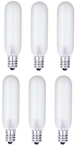 Product Cover 15 Watt - T6 - Frosted - 2700K - 120 Volt - Candelabra (E12) Base - Tubular Light Bulb (Pack of 6)